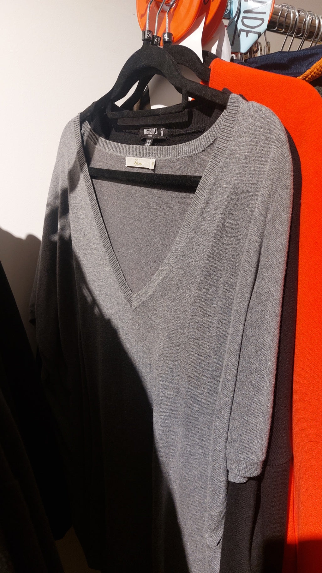 Miss Etam Pullover Grau Gr.: 50