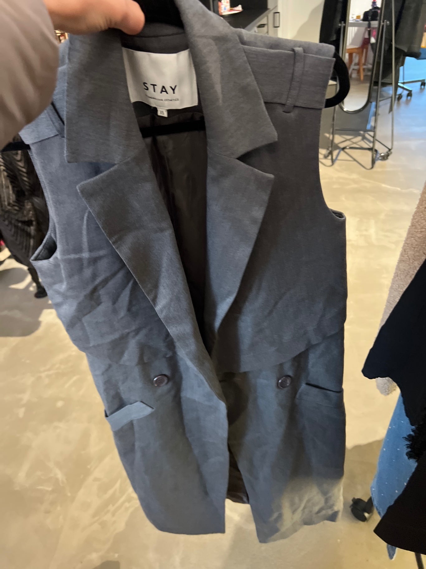 STAY Weste Grau Gr.: XS
