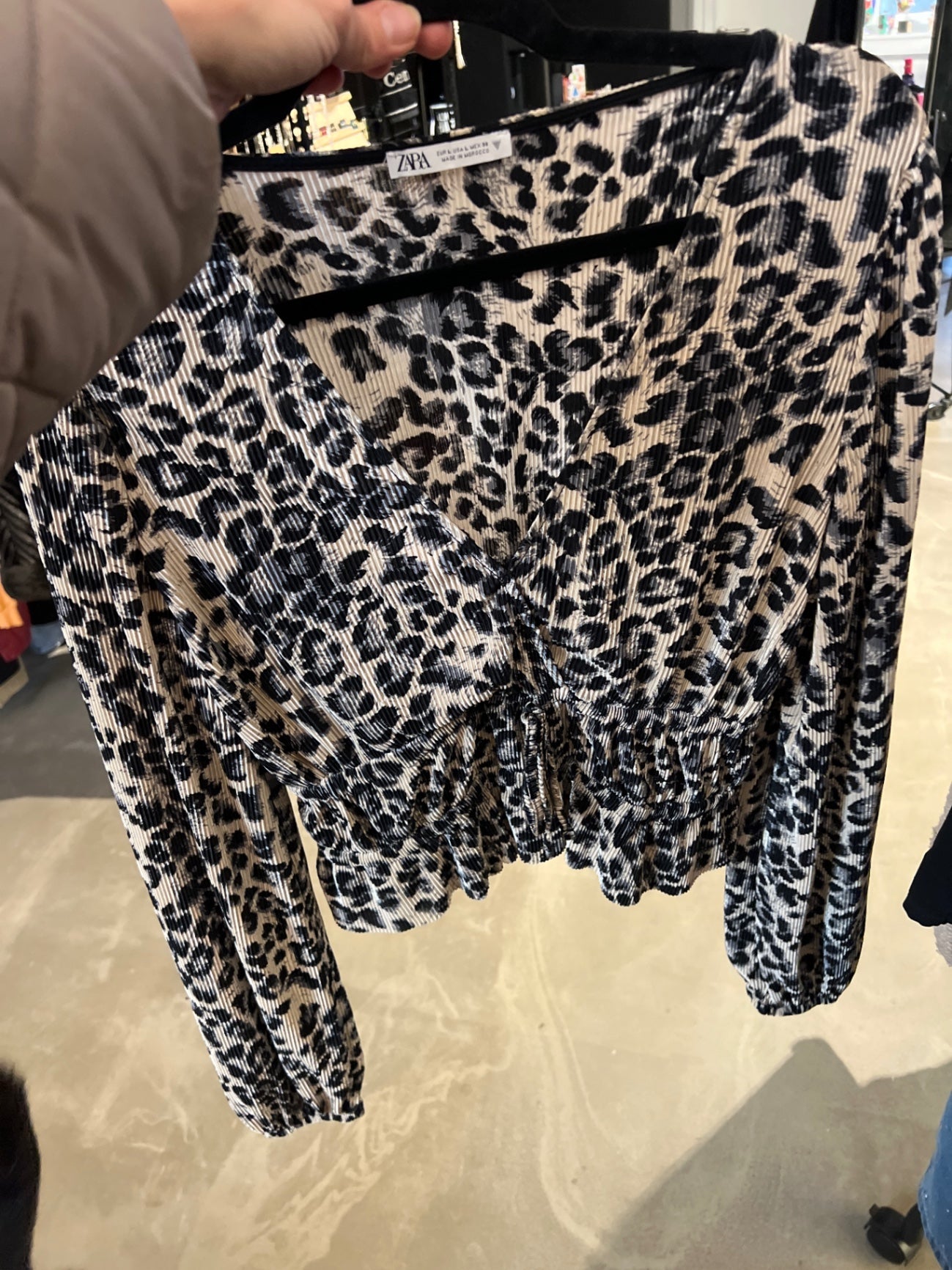 ZARA Bluse Leo Gr.: L
