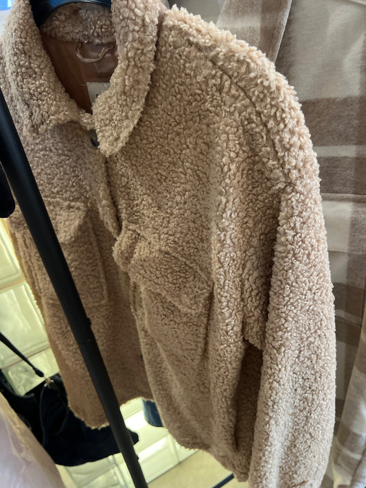 Samsa Teddy Hemd Beige Gr.: XS