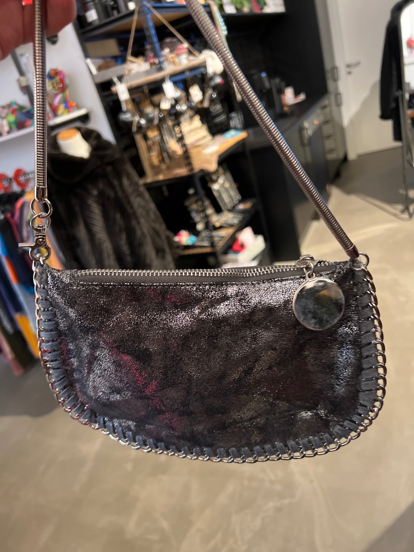 Handtasche Silber 
