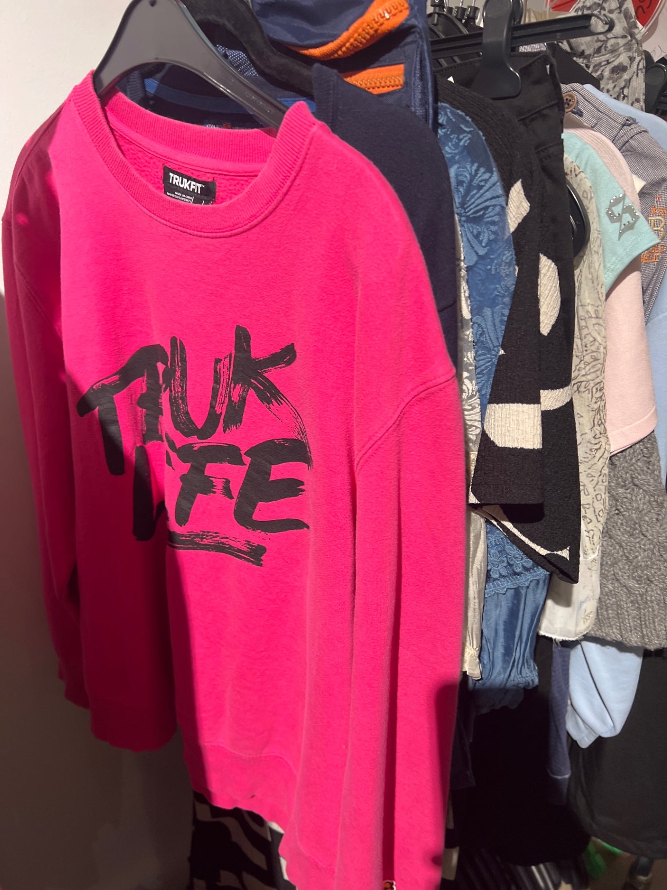 TRUKFIT Pullover Pink Gr.: L