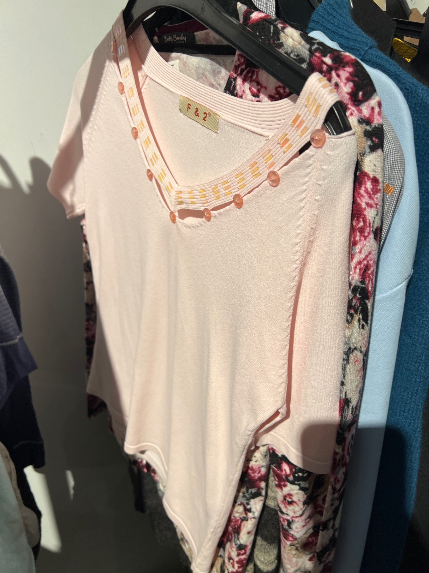 F & 2 T-Shirt Rosa Gr.: S