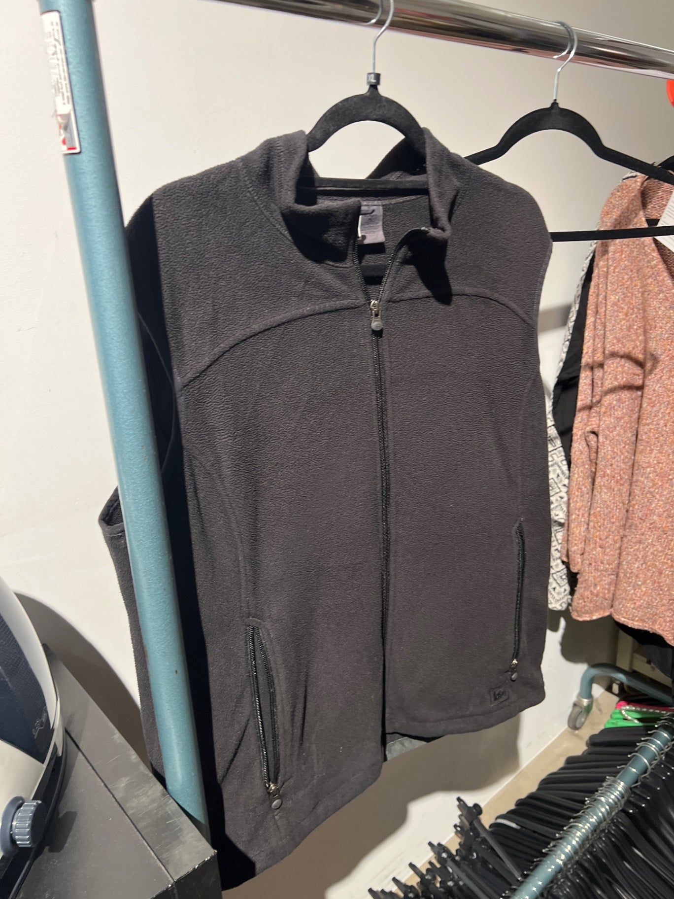 Fleece Weste Schwarz Gr.: XL