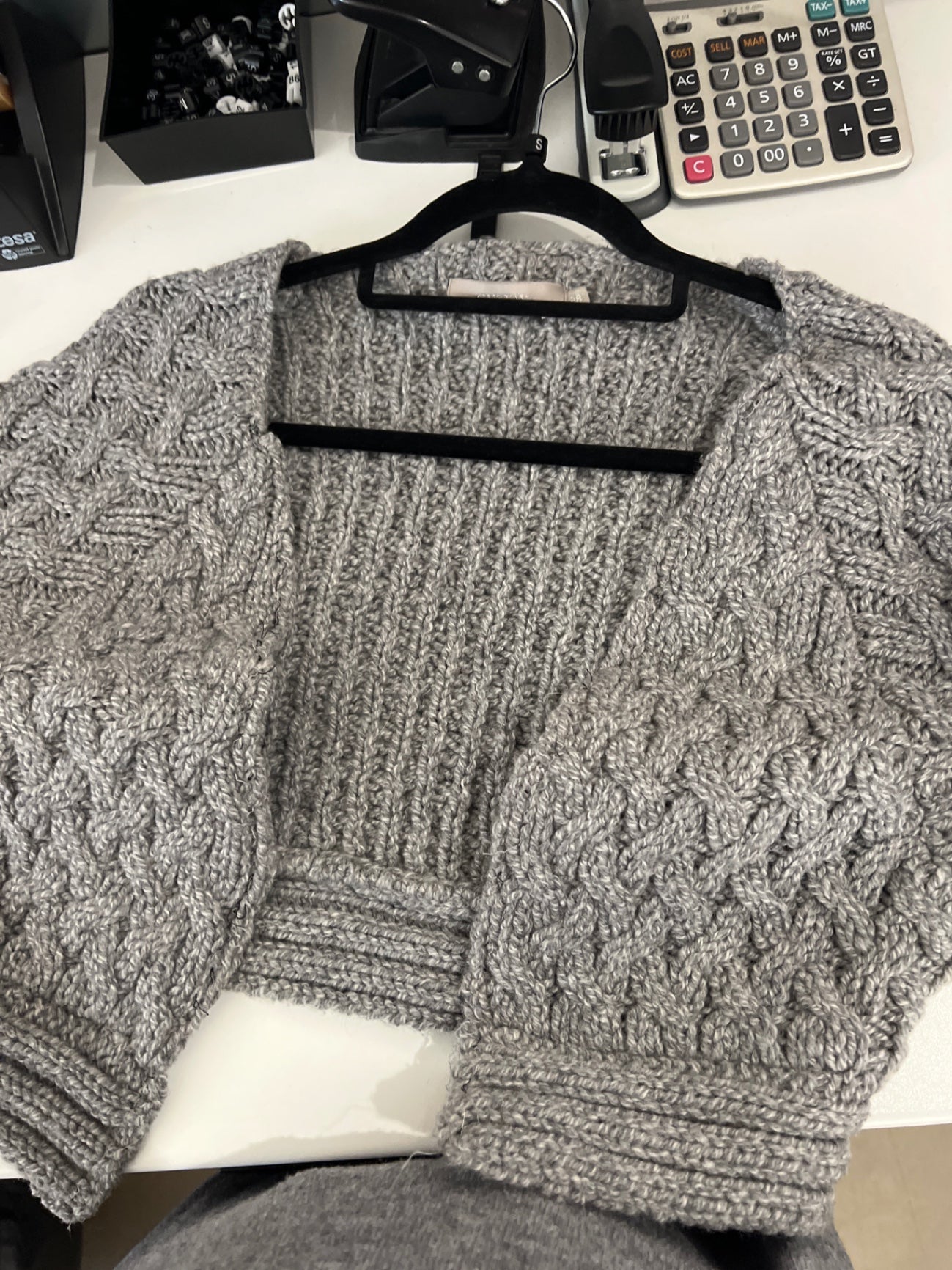 Gustav Jacke Wolle Grau Gr.: S
