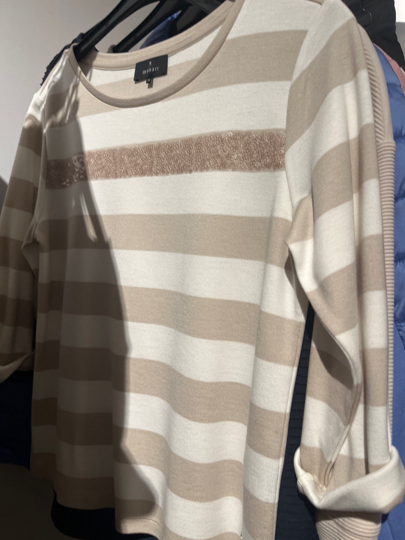 Monari Sweatshirt Beige Weiß Gr.: XS