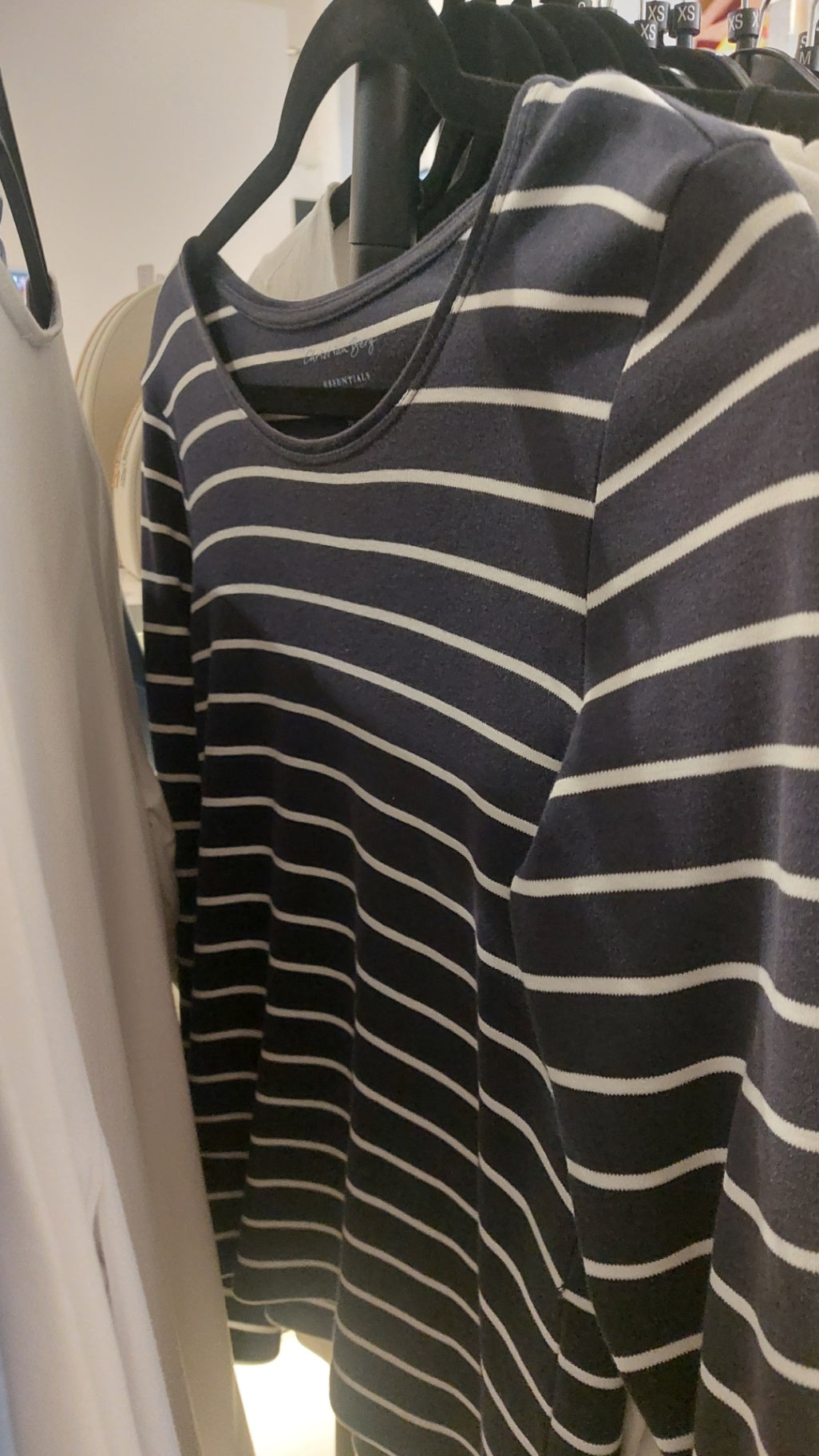 Christian Berg Langarmshirt Blau/Weiß Gr.: S