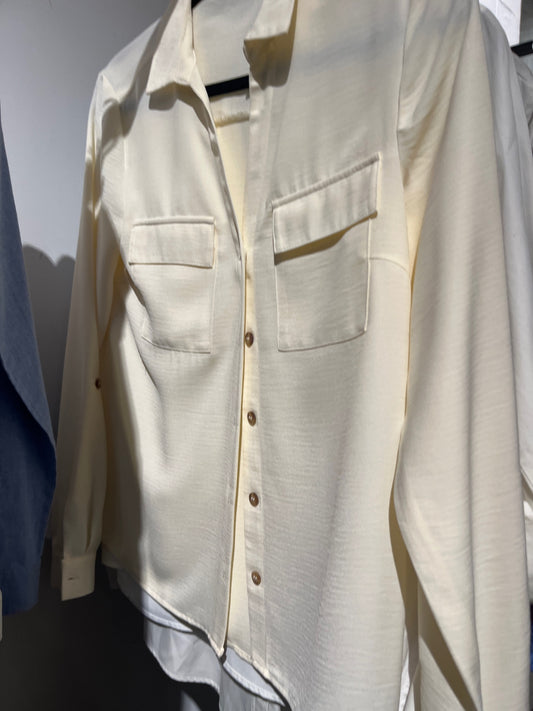 PIECES Bluse Creme Gr.: XS