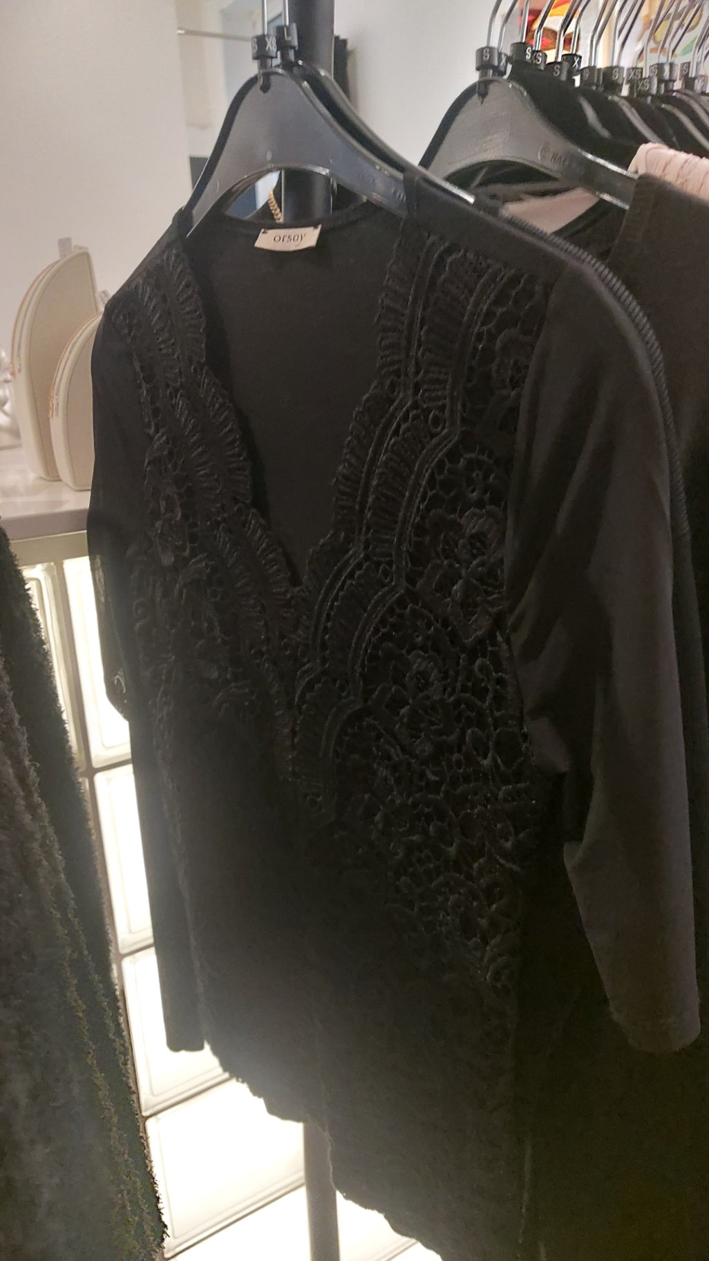 Orsay Oberteil Schwarz Gr.: XS