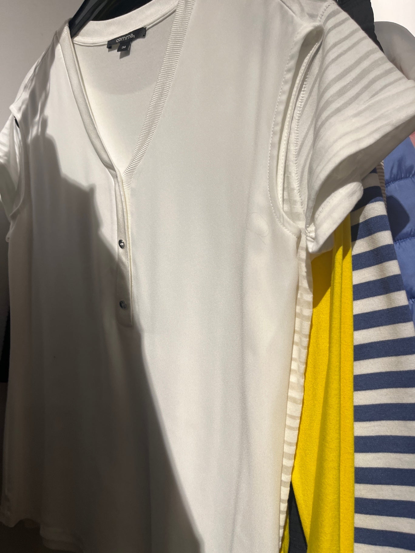 Fleck ! Bluse Weiß Gr.: XS