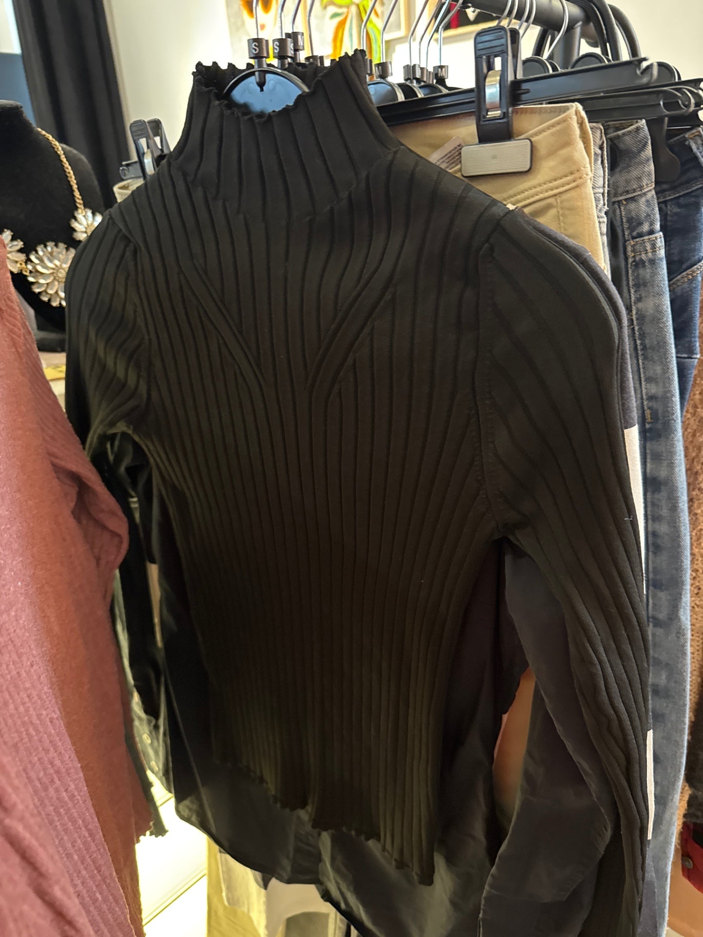 Pullover Schwarz Gr.: S