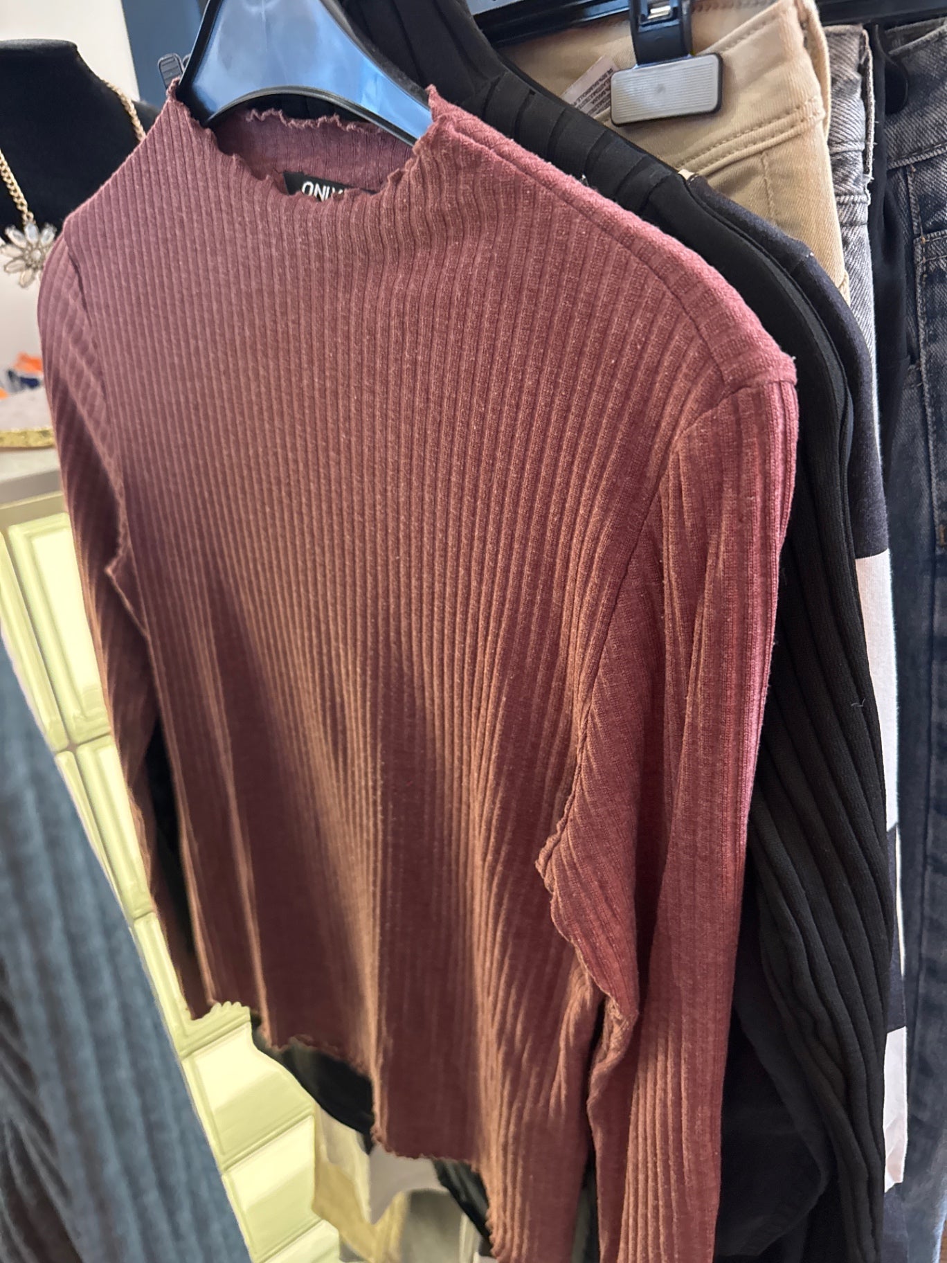 Only Pullover Rotbraun Gr.: M