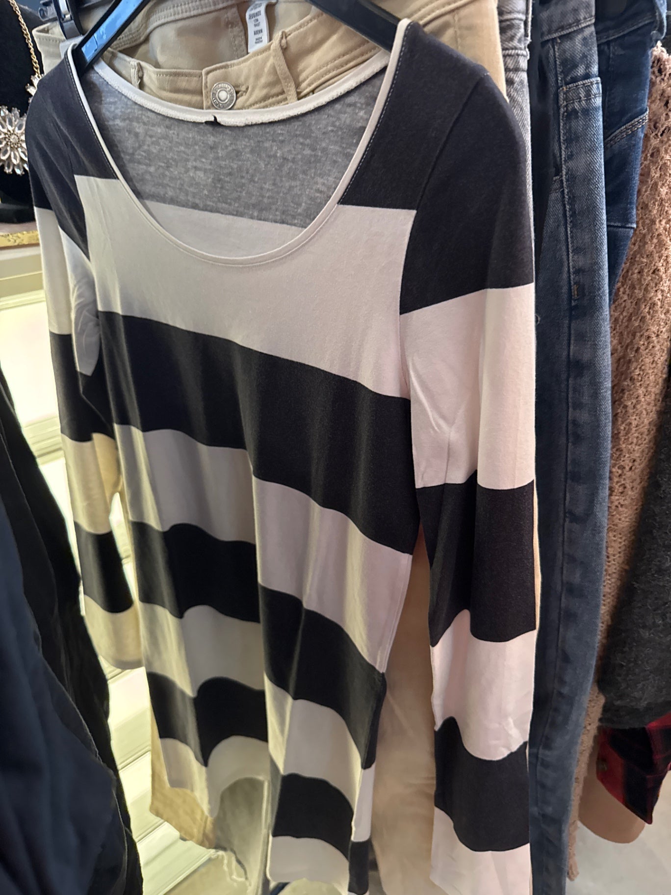 Shirt Blau weiss Gr.: S