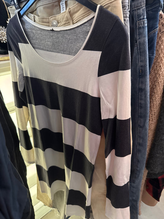 Shirt Blau weiss Gr.: S