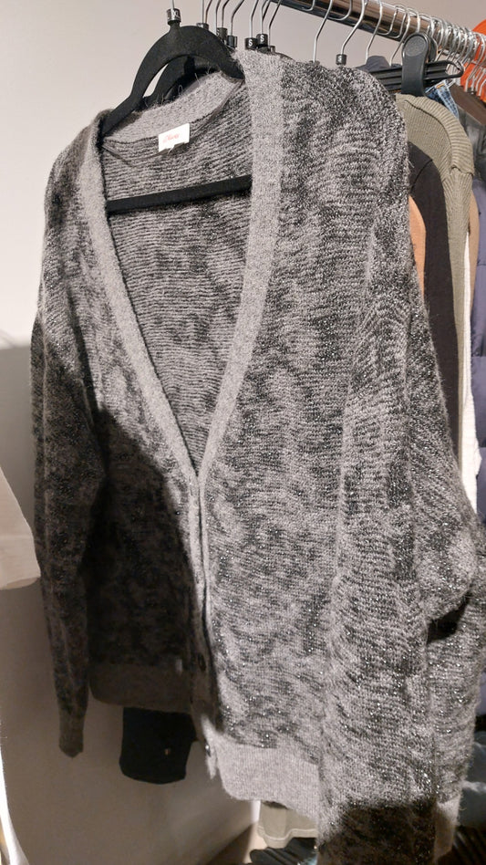 s.Oliver Strickjacke Grau/Schwarz Gr.: XL