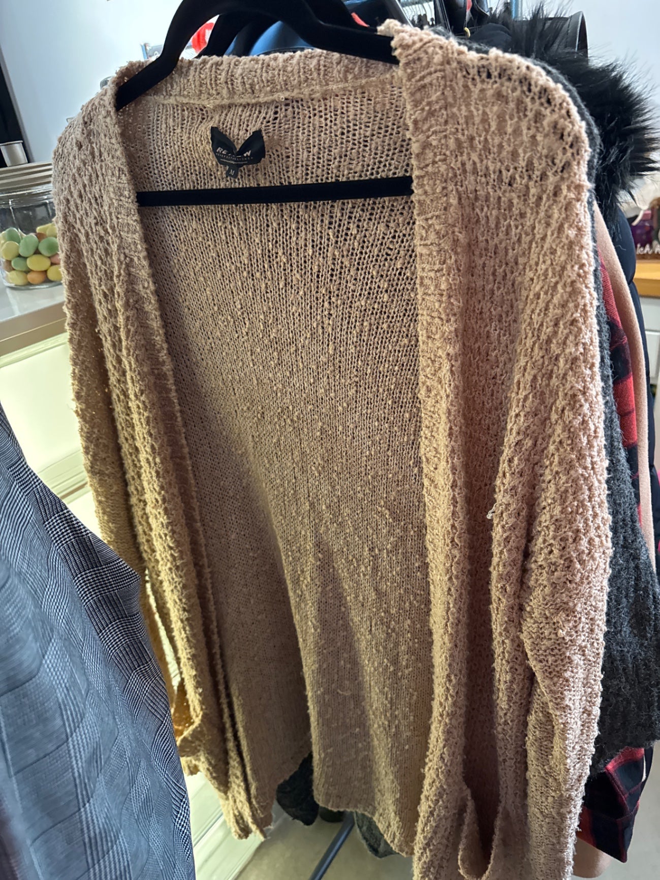 Review Cardigan Beige Gr.: M
