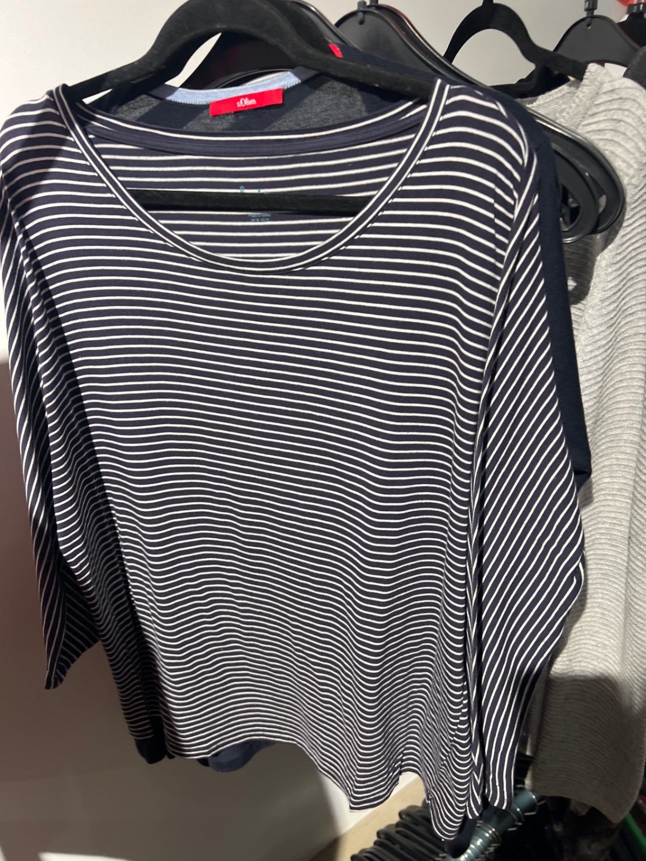 Boden Oberteil Blau und Weiß Gr.: XXL