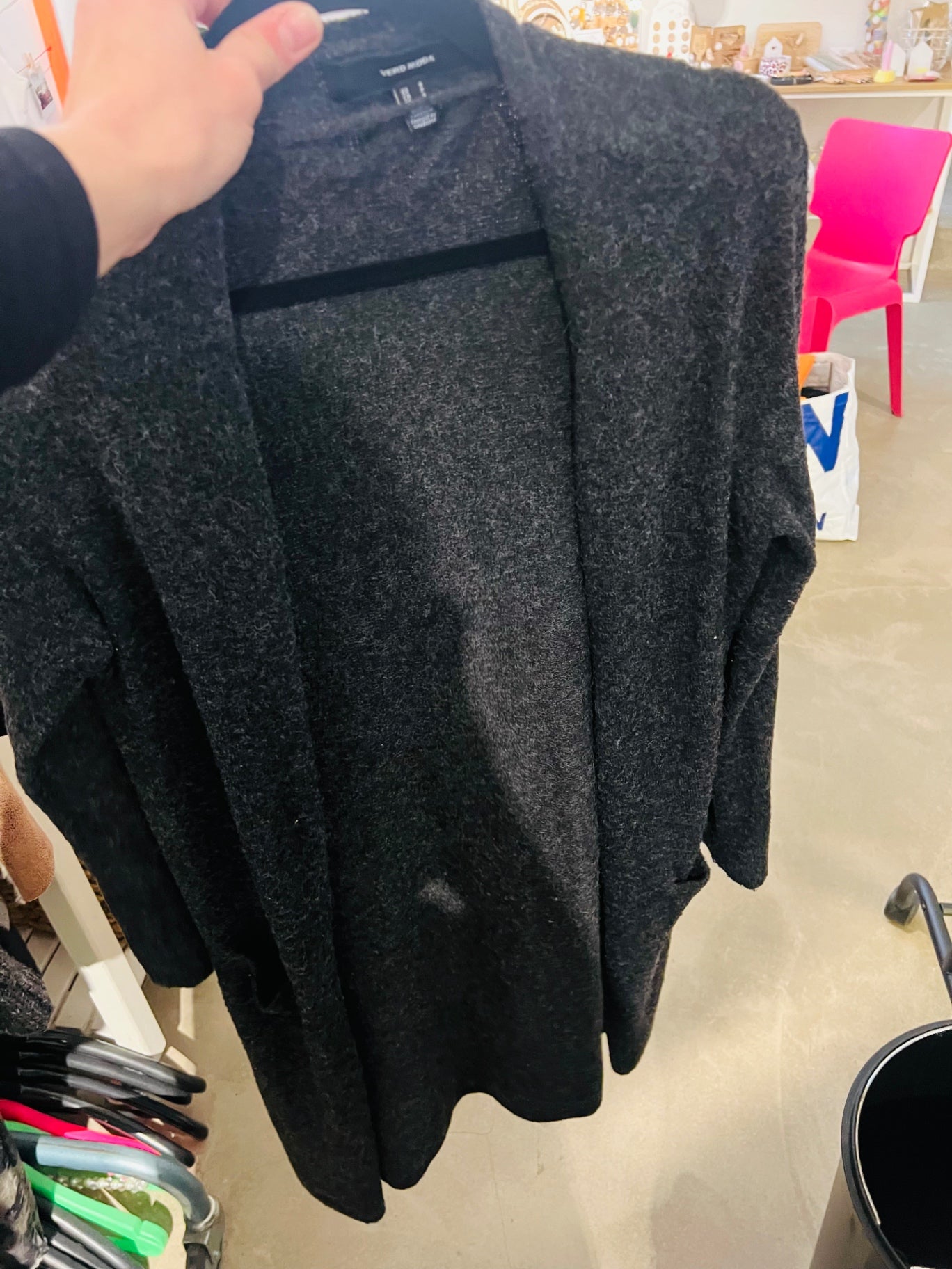 Vero Moda Strickjacke Dunkelgrau Gr.: S
