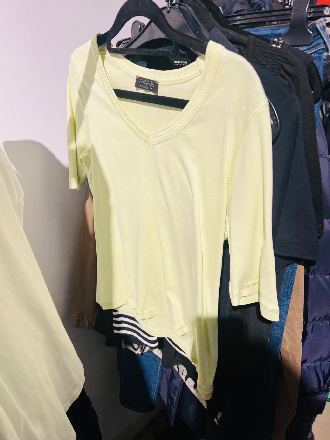Apanage T-Shirt Hellgelb Gr.: S