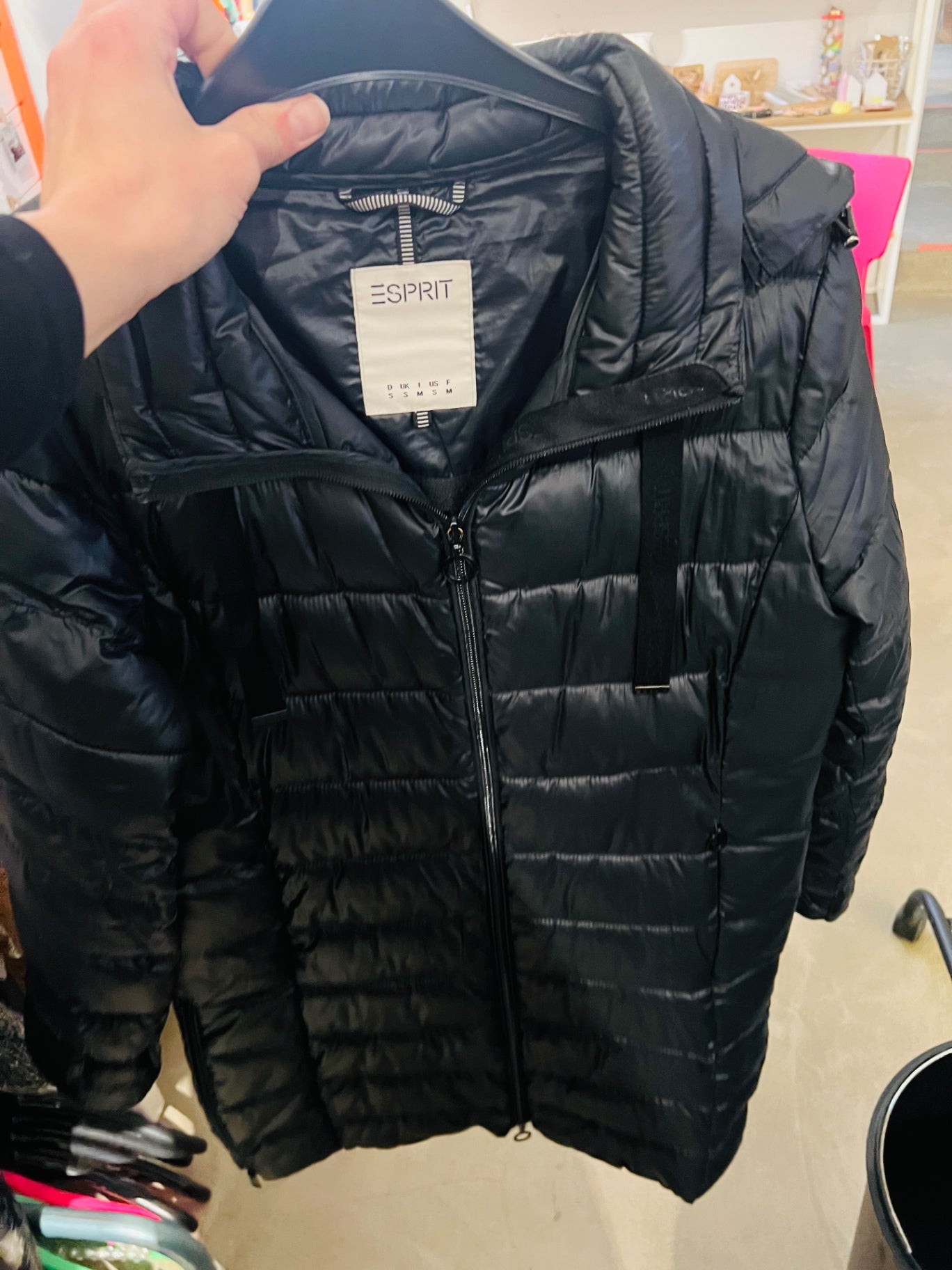 Esprit Mantel Schwarz Gr.: S