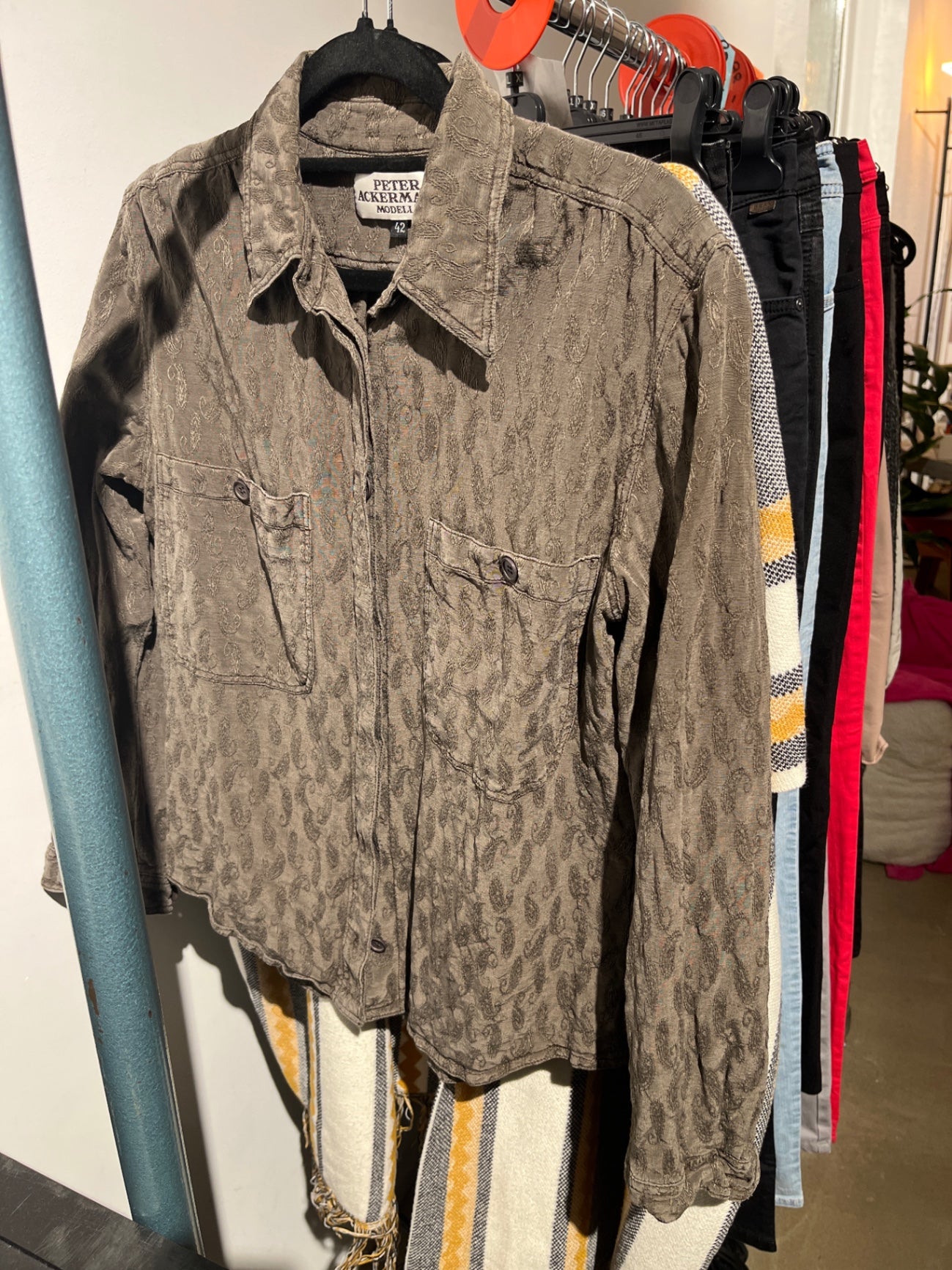 Peter Ackermann Bluse Braun Gr.: L