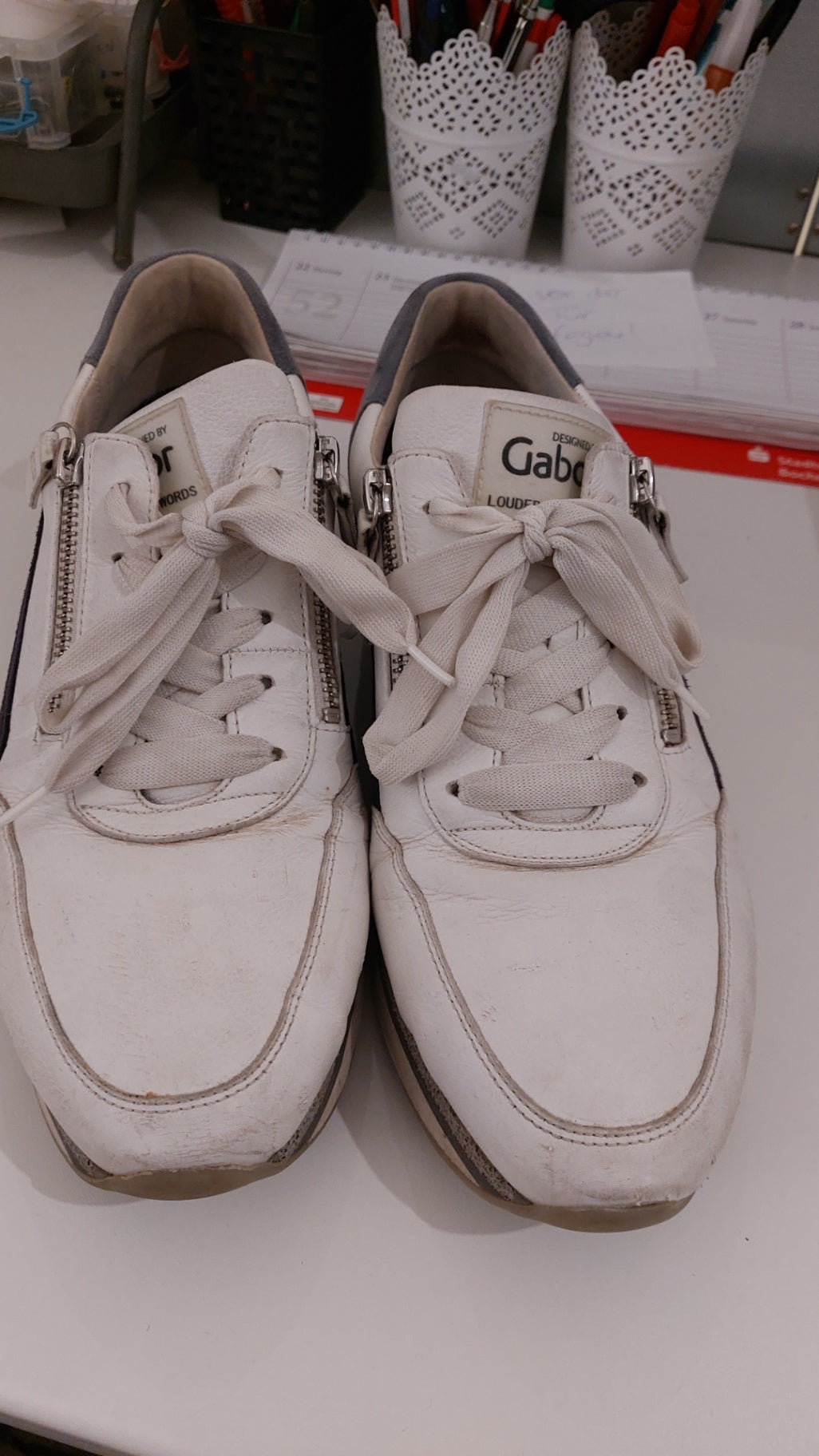 Gabor Schuhe Cremeweiß Gr.: 7 1/2