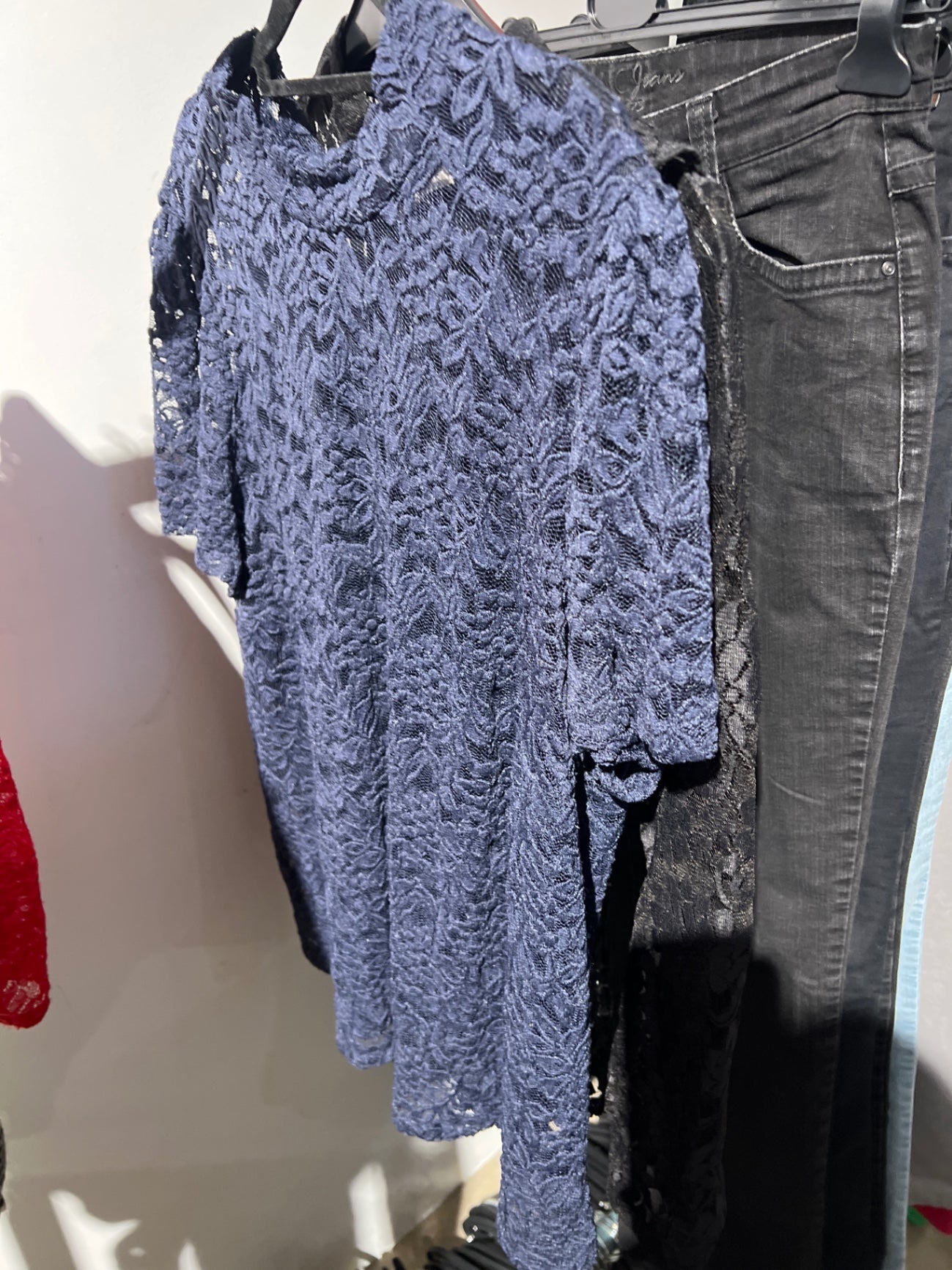 Holly & Whyte Spitzenshirt Blau Gr.: XL