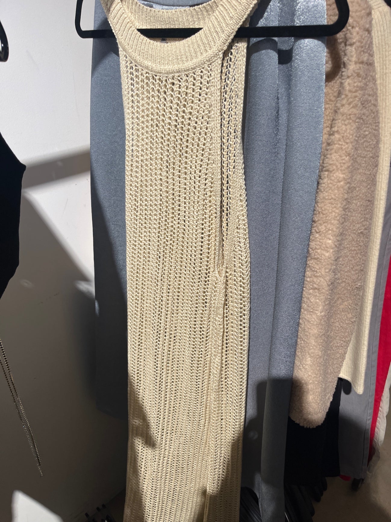 Kleid Beige Gehäkelt Gr.: L
