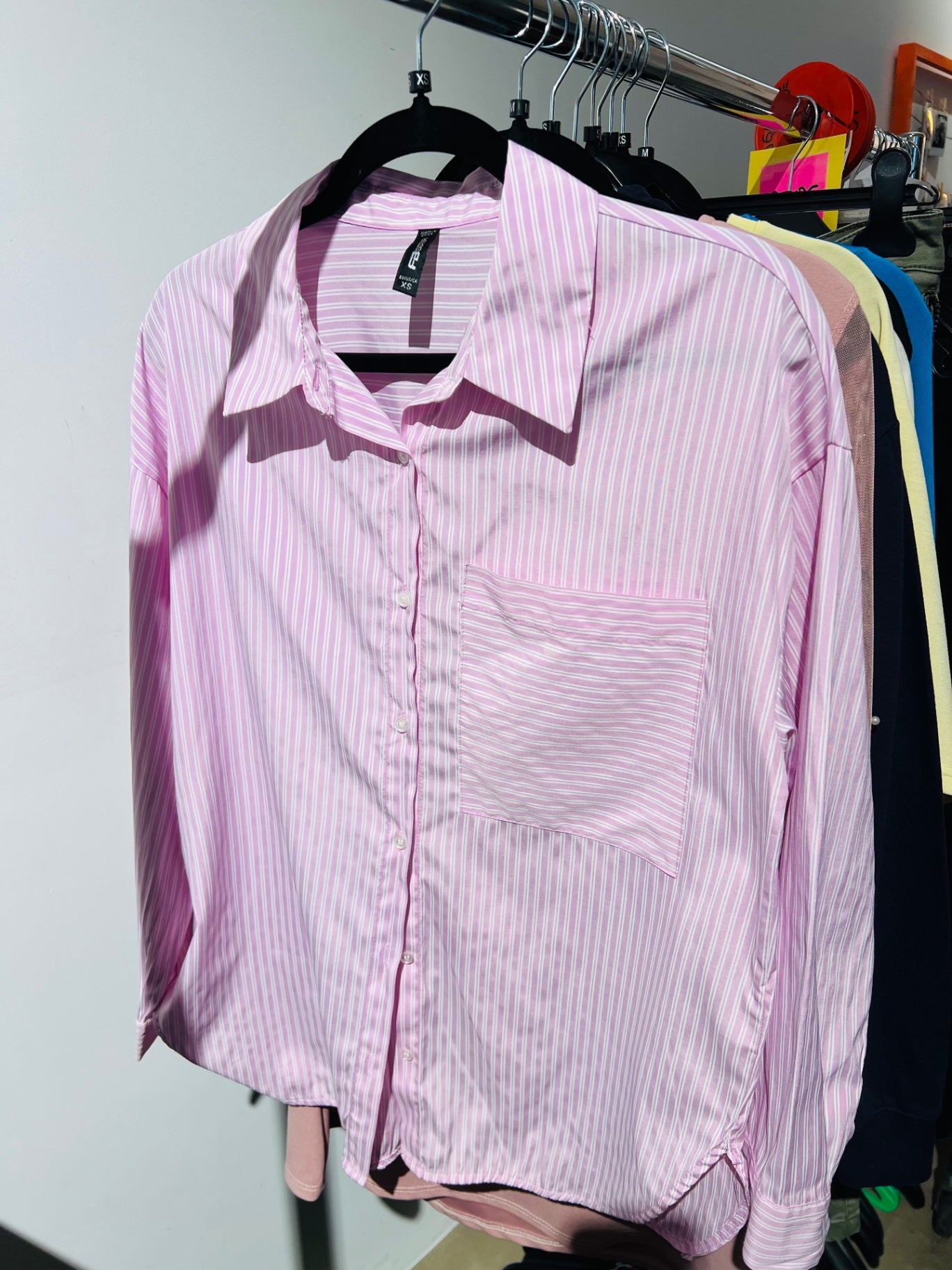 Fishbone Bluse Pink Gr.: XS