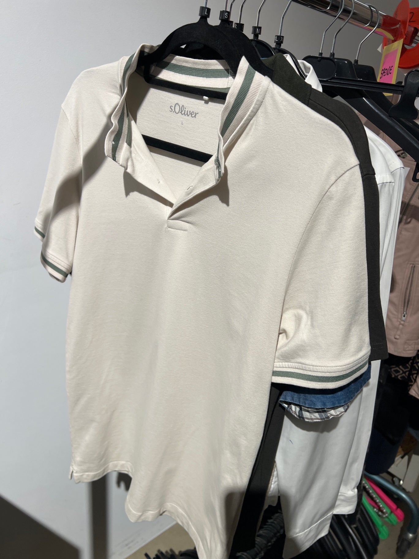 s.Oliver Poloshirt Creme Gr.: L