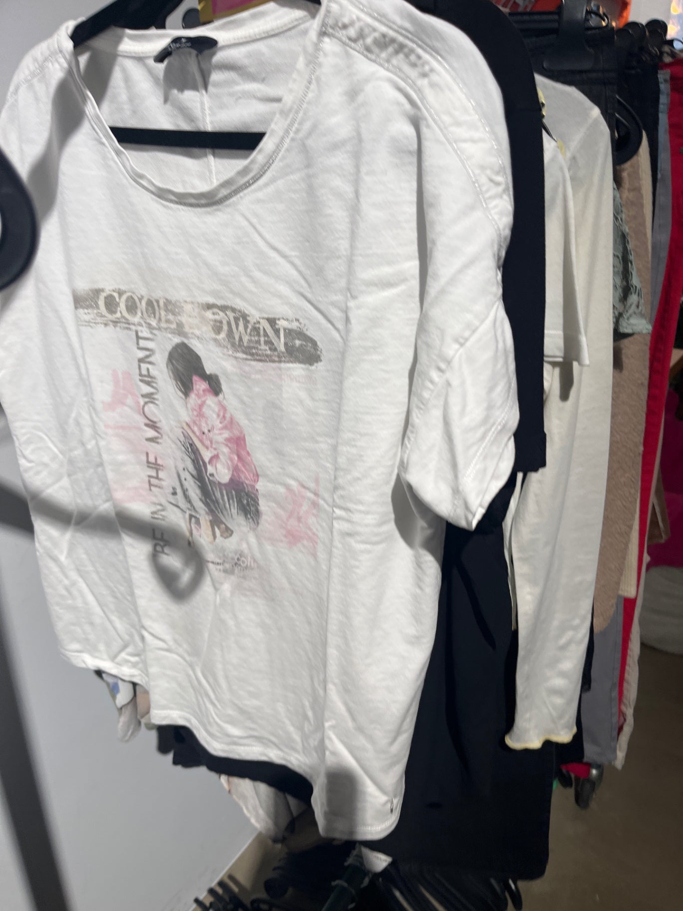 Fleck !Monari T-Shirt Weiß Gr.: L