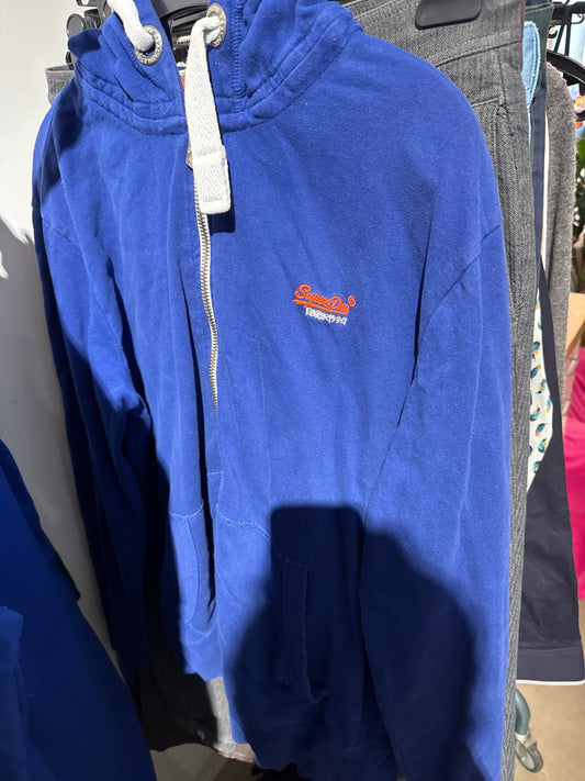 Superdry Sweatjacke Blau Gr.: XXL