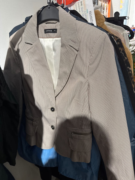 Comma Blazer Braun Beige Gr.: 34