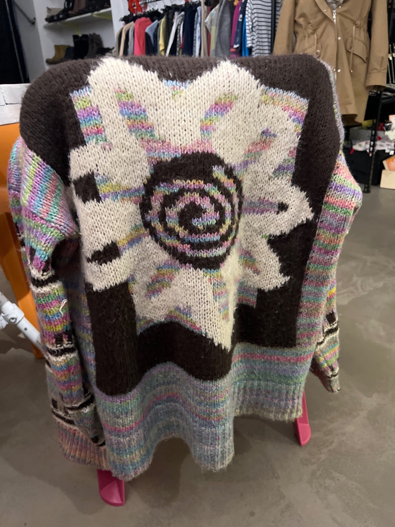 Urban Outfitters Pullover Grau Bunt Gr.: L
