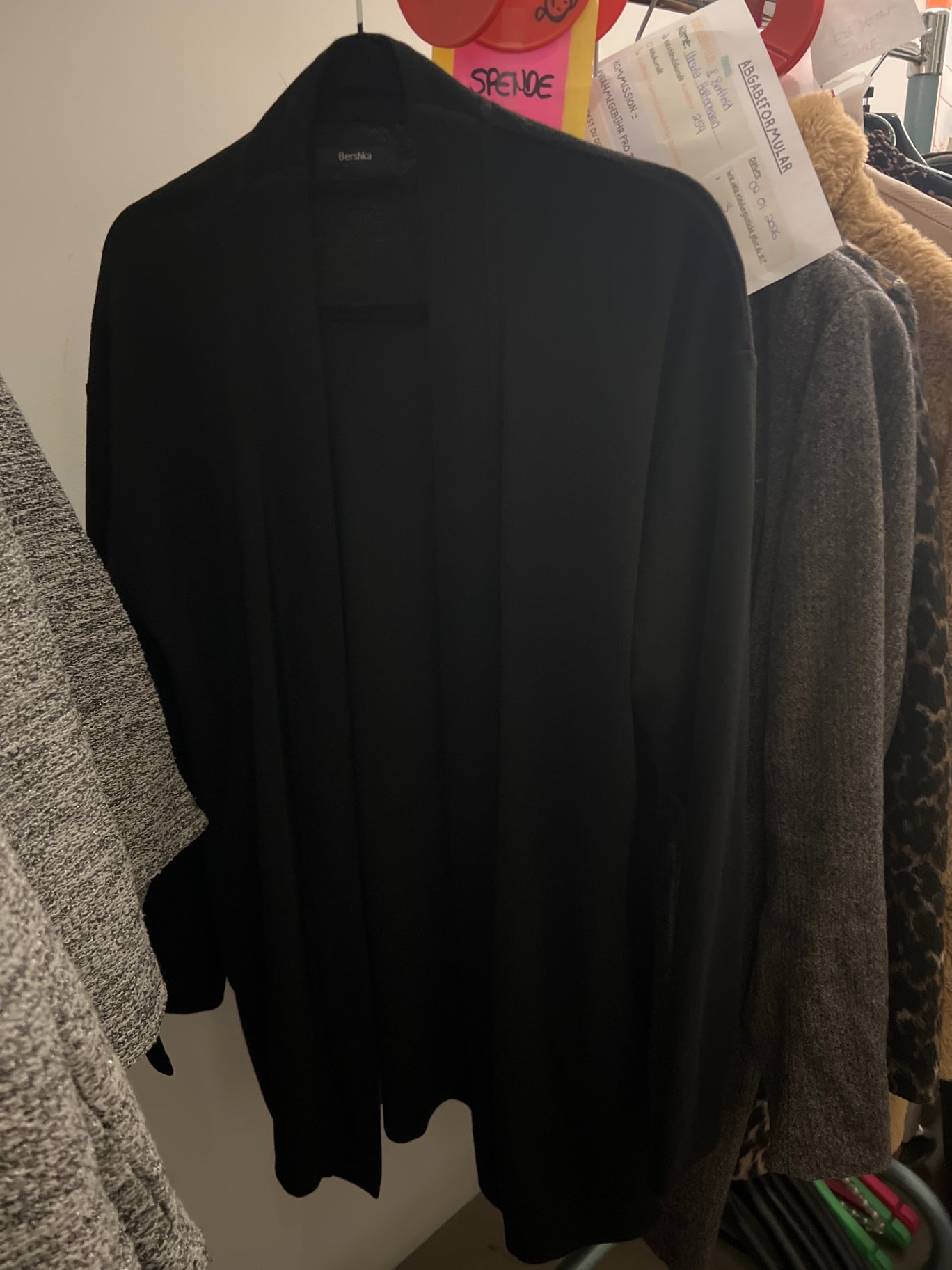 Bershka Cardigan Schwarz Gr.: M