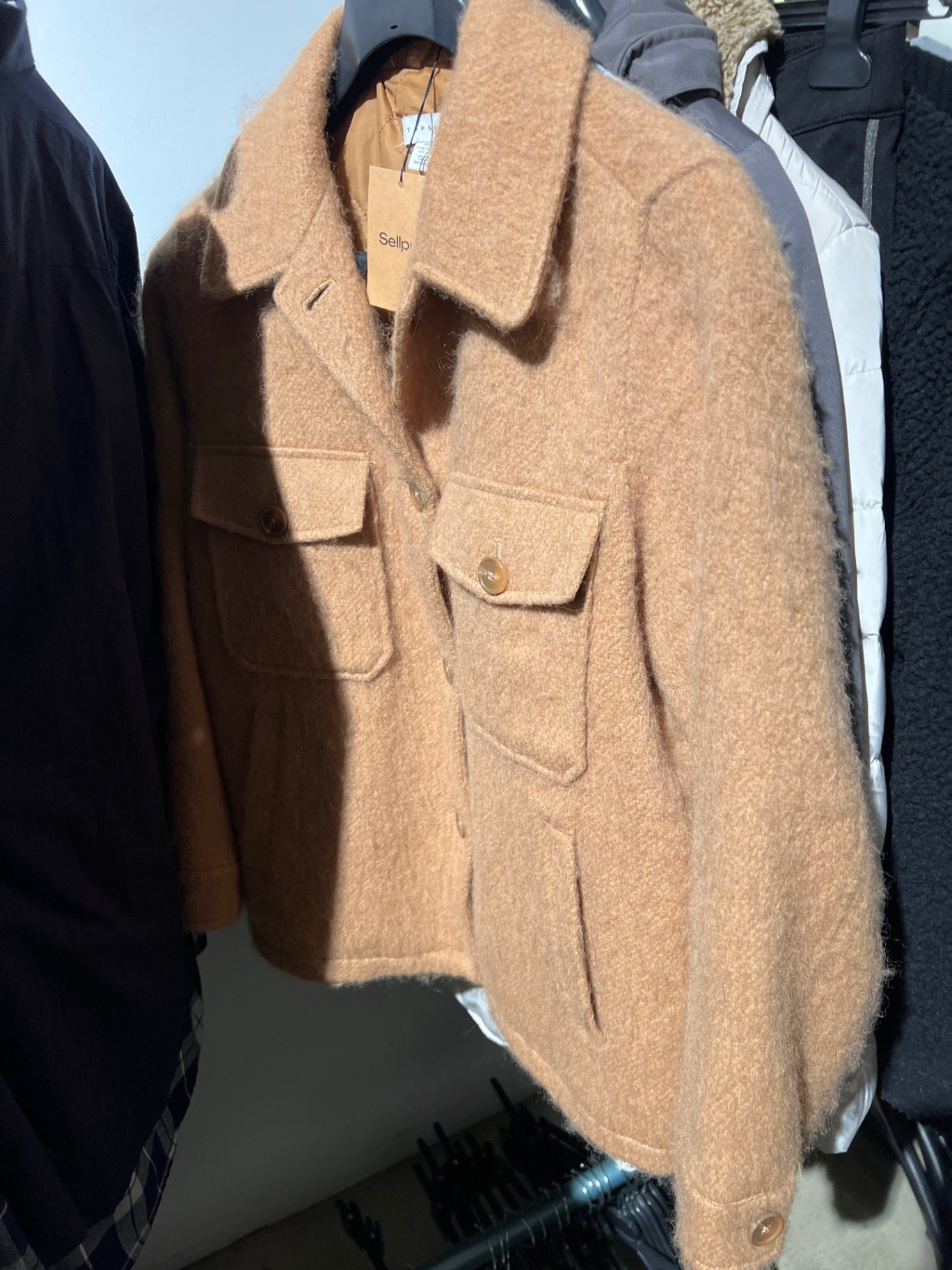 TOPSHOP Jacke Camel Gr.: M