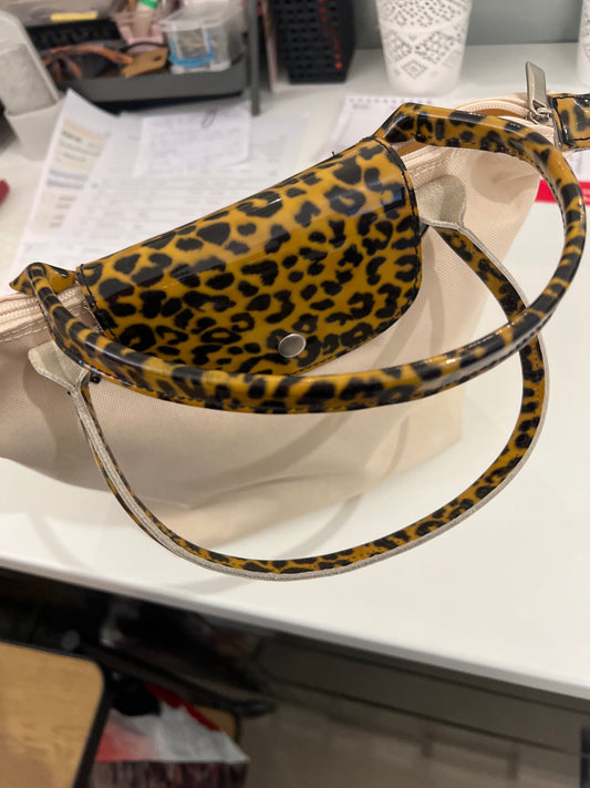 Tasche Beige Leo-Muster 