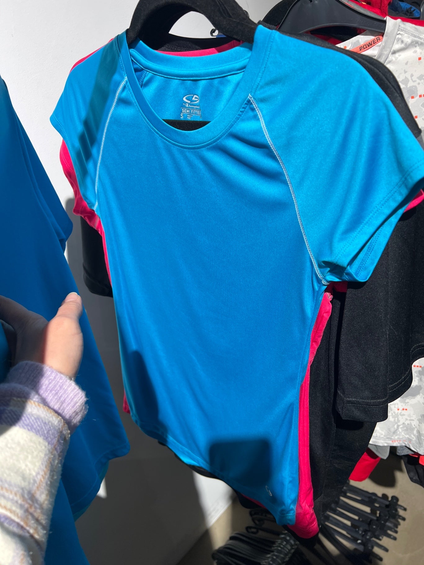 Champion T-Shirt Blau Gr.: S