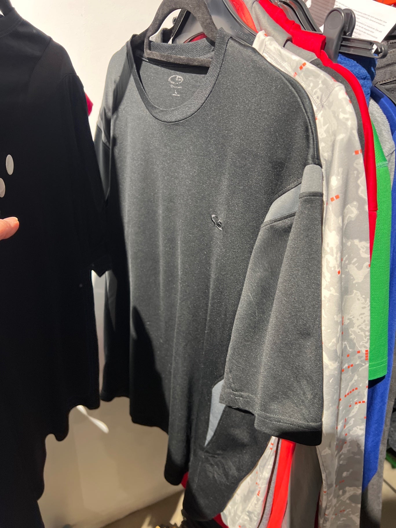 Champion T-Shirt Schwarz Gr.: L