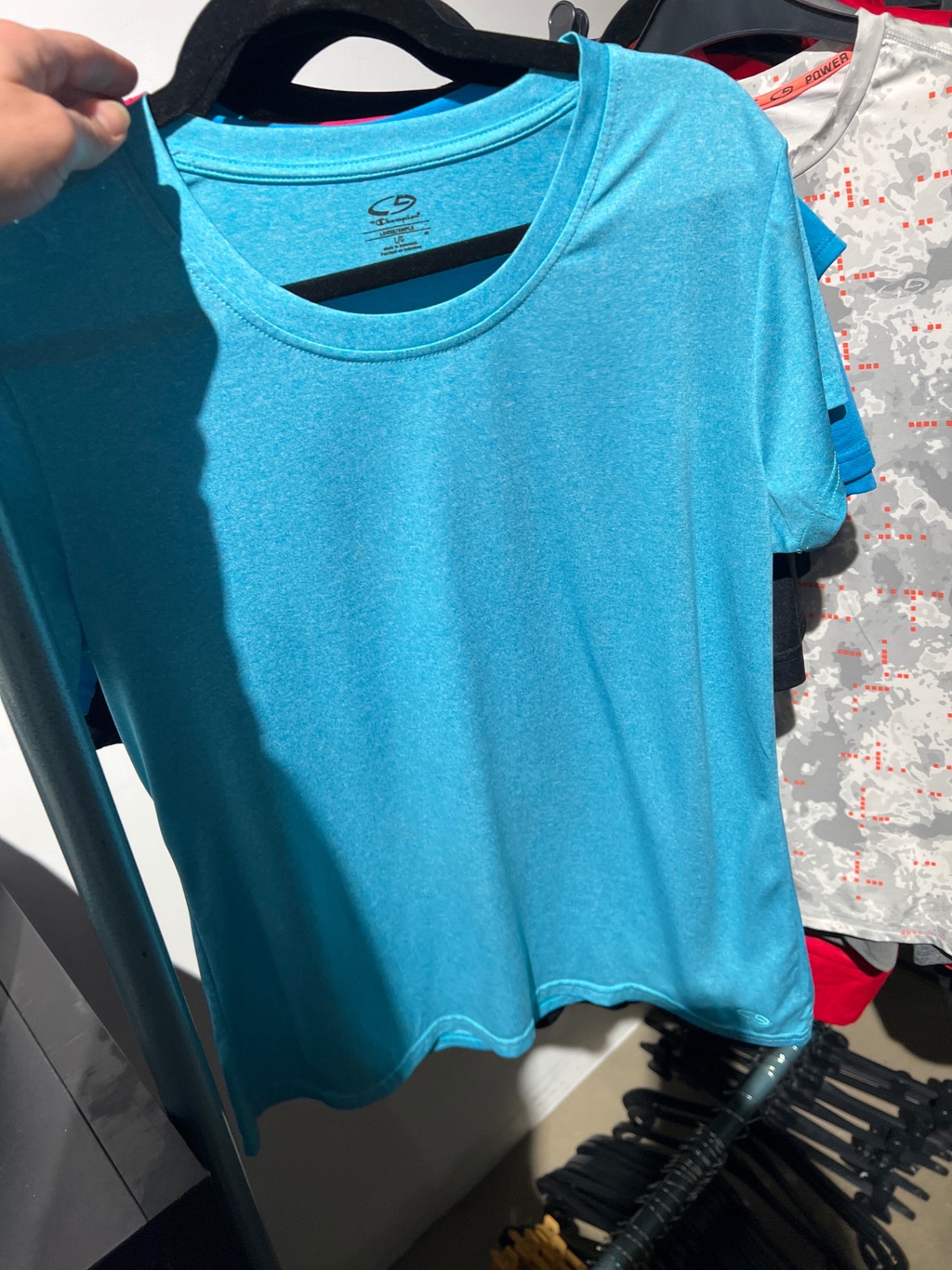 Champion T-Shirt Blau Gr.: L