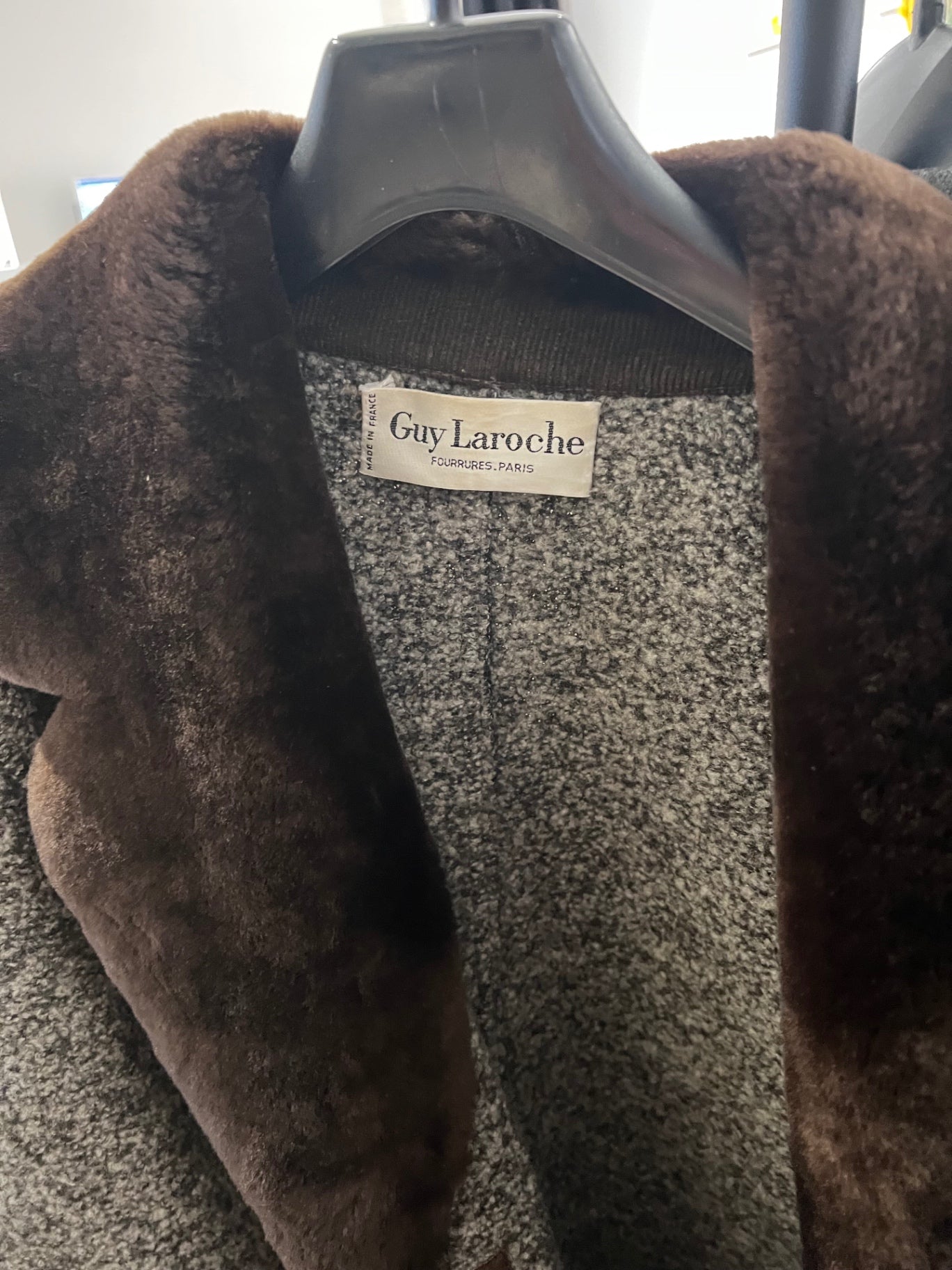 Guy Laroche Mantel Grau Braun Gr.: L