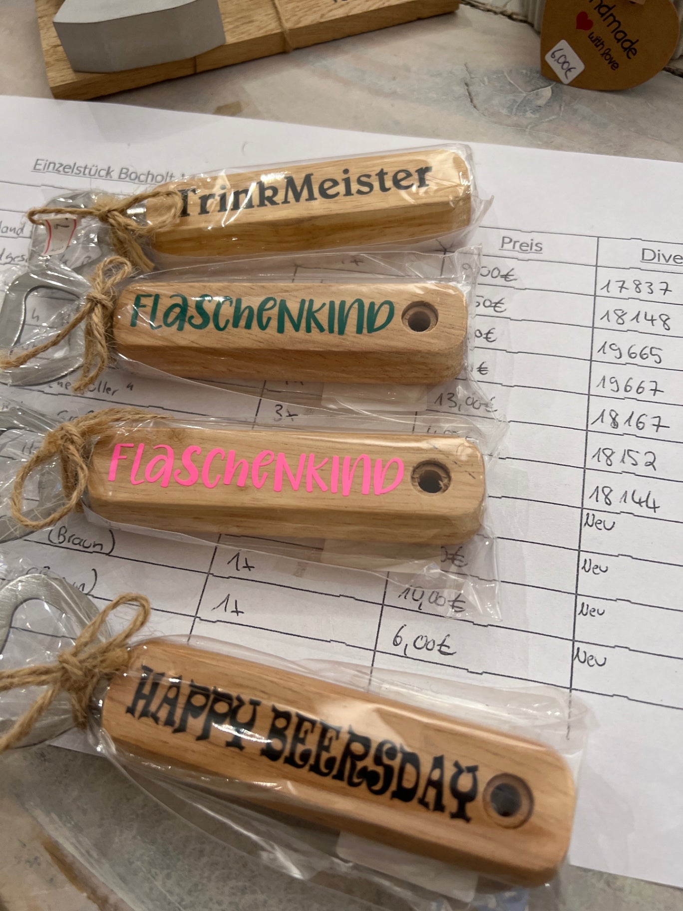 EINZELSTÜCK Flaschenöffner Holz