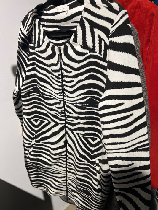 BWARE Monari Jacke Schwarz-Weiß Gr.: L