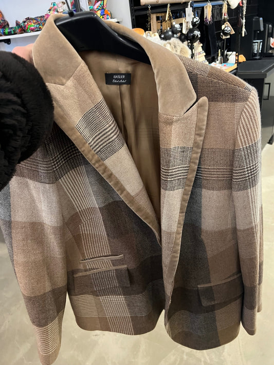 Schurwolle BASLER Blazer Beige Braun Gr.: L
