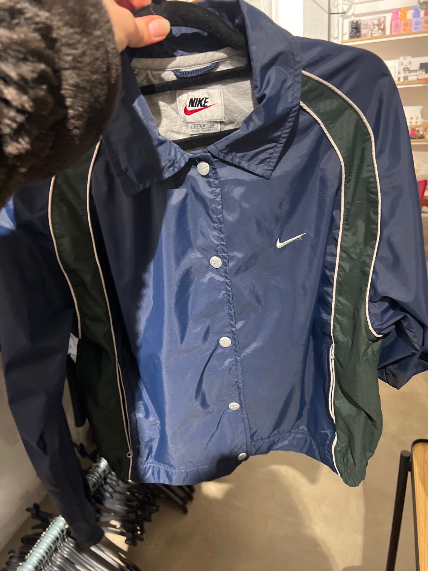 Nike Jacke Blau Dunkelgrün Gr.: XS