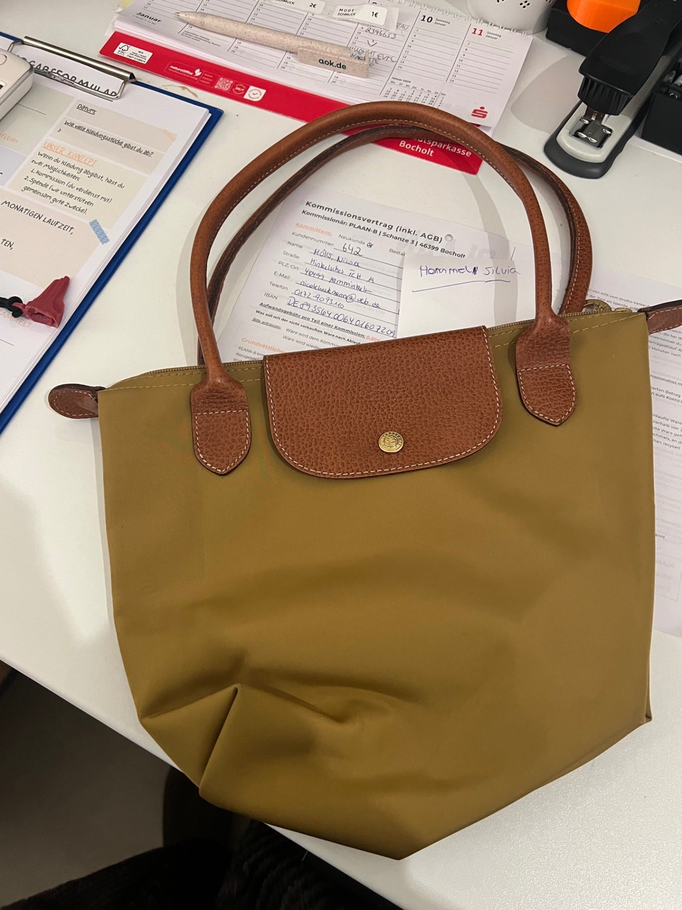 Longchamp Tasche Beige