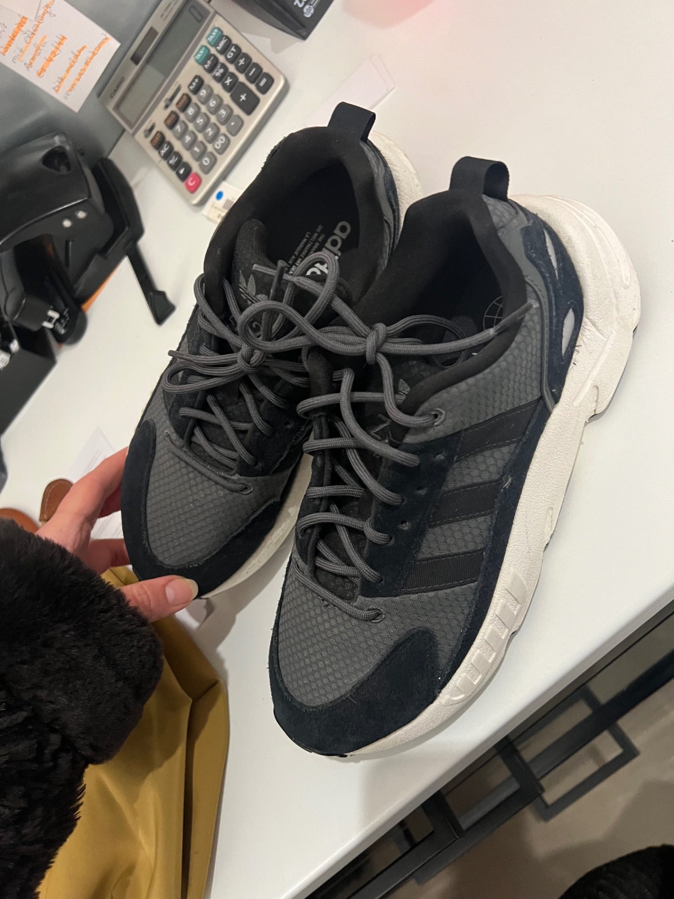 Adidas Sportschuhe Grau Schwarz Gr.: 40