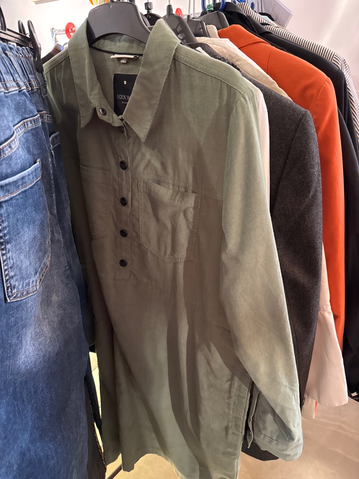 Street one Feincord Kleid Grün Gr.: 40