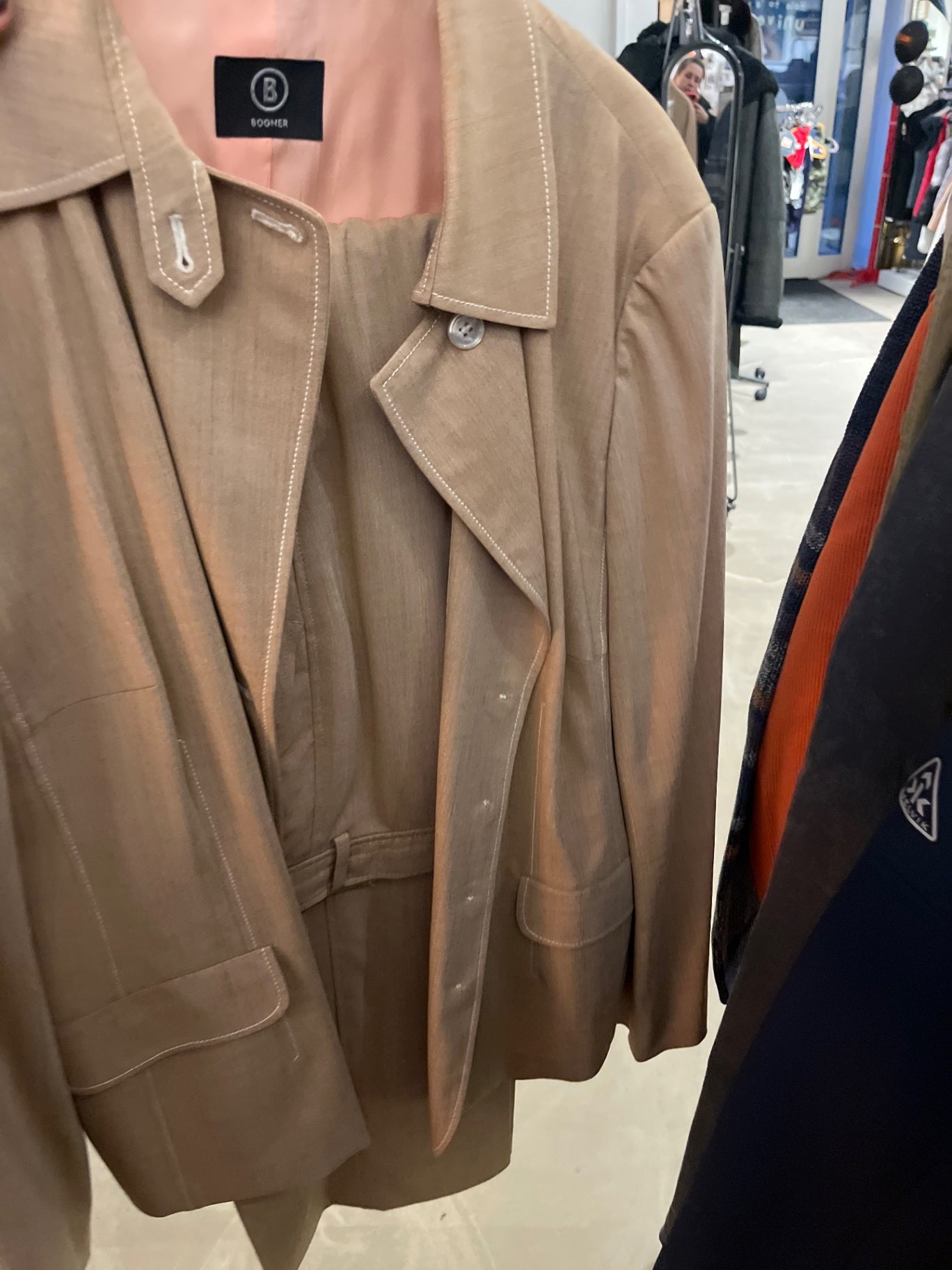 BOGNER Anzug 2Teiler Beige Gr.: 46