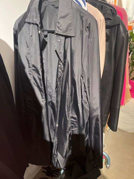 BOGNER Dünner Mantel mit Hut Gr.: 48